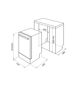 Посудомоечная машина HOMSair DW47M