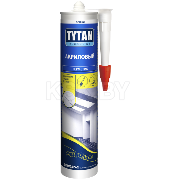 Герметик акриловый, белый TYTAN Euro-line , 280 мл