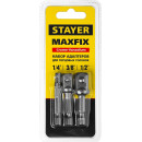 Адаптеры для торцовых головок Набор STAYER MASTER ″MAXFIX″ (26656-H3) 