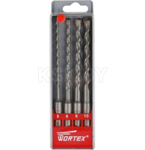 Набор буров SDS-plus 5-10 мм (4 шт.) WORTEX WHDS5010C10427 (WHDS5010C10427) 