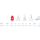 Стремянка 1х 3 ступени ал. профессиональная серия NV311 Новая высота (3110103) 