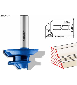 Фреза кромочная для углового сращивания d-38,1/17,1/12мм. ЗУБР Профессионал