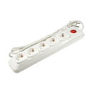 Сетевой фильтр 5 розеток 1,5м 10A с з/к шторками и выключателем S-GSL5-1.5 WHITE Uniel (UL-00001750) 