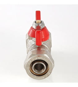 Кран шаровой под обжим, 16х1/2 вн. рукоятка бабочка  VALTEC