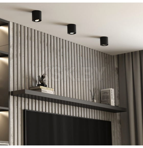 Светильник потолочный светодиодный 10W 4200K чёрный 25041/LED (a062935) 