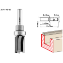 Фреза пазовая прямая с верхним подшипником ЗУБР 12.7x26мм. хвостовик 8мм.  (28781-12.7-26) 