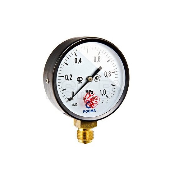 Манометр TM-510P Ду 100 с нижним подключением (150°) 1/2