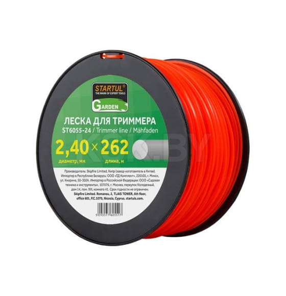 Леска ф2,4мм х 262м кругл. сеч. STARTUL GARDEN (ST6055-24) 