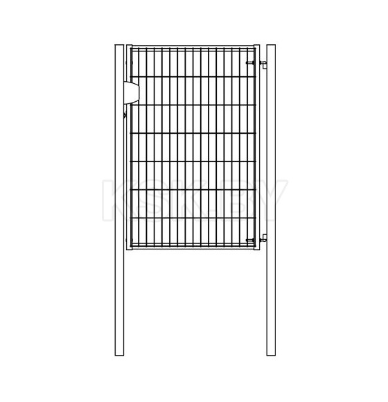 Калитка Light NoLock 2,03х1 RAL 6005 (Калитка Light NoLock 2,03х1 RAL 600) 