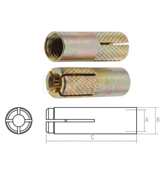 Анкер забиваемый  М8х10х30 мм STARFIX (SM-46206) 