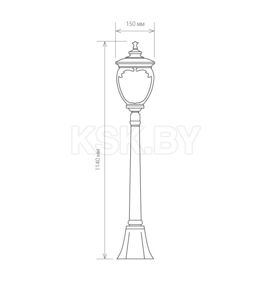 Светильник садово-парковый черное золото GLYF-8024F  (a027998) 