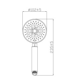 Лейка для душа Gross Aqua Moderna 5 GA4051