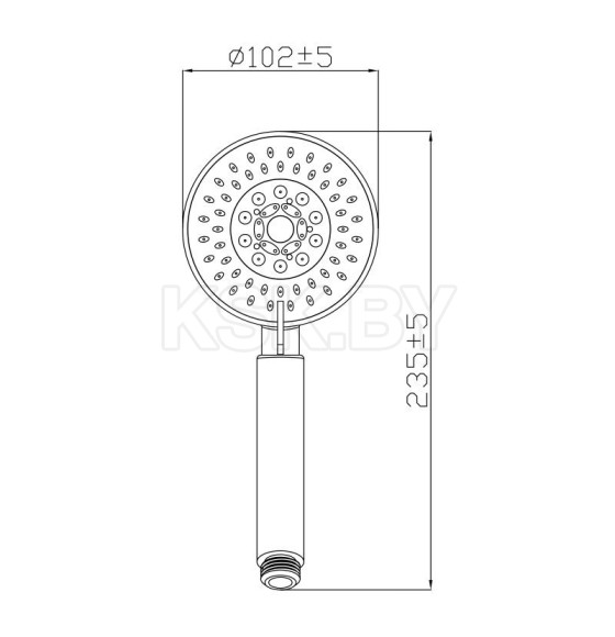 Лейка для душа Gross Aqua Moderna 5 GA4051 (GA4051) 