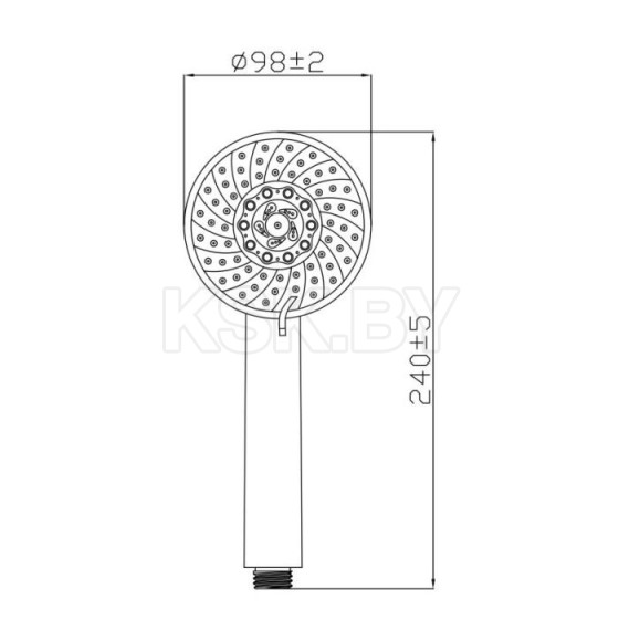 Душевая лейка Gross Aqua Nova 5 GA3057 (GA3057) 