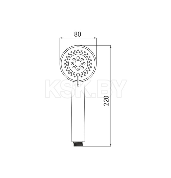 Душевая лейка Gross Aqua Space Optima GA2308 (GA2308) 