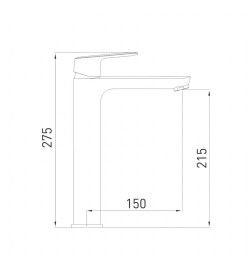 Смеситель для умывальника Gross Aqua Flat, 6230520C