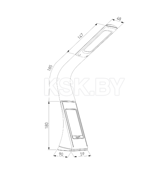 Светильник светодиодный настольный Elara коричневый TL90220 (a037504) 