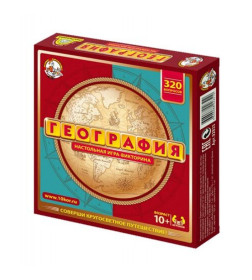 Игра настольная "Викторина География" Десятое Королевство 2833