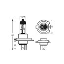 Автолампа 12V 60/55W H4 P43T Ring (RU472) 