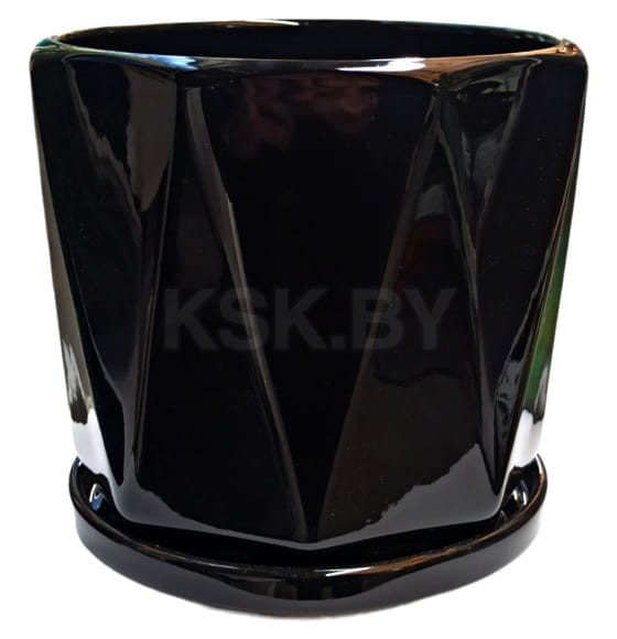 Горшок для цветов керамический с подставкой 20,5*19,5 см, HY70010-1 (HY70010-1) 