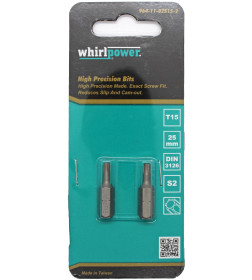 Бита TORX15х25мм. WhirlPower (2шт) 