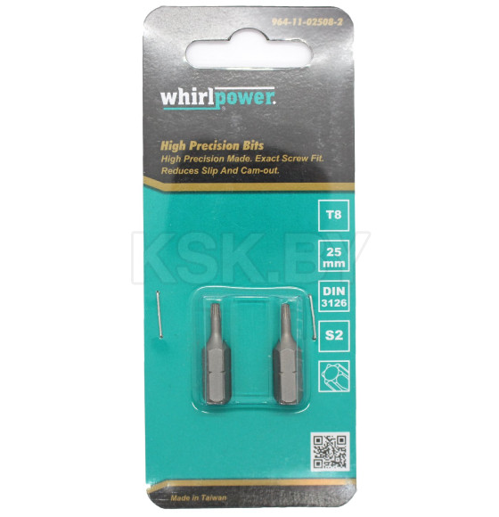 Бита TORX8х25мм. WhirlPower (2шт)  (38LM1300655) 