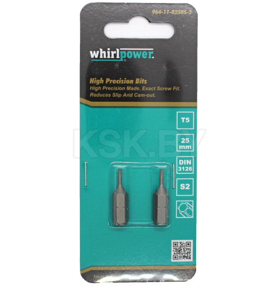 Бита TORX5х25мм. WhirlPower (2шт)  (38LM1300652) 