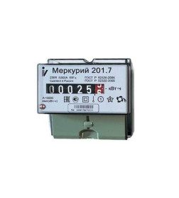 Счетчик электронный на 1 фаза 201.7 5-60А 230В 1 тариф Mercury