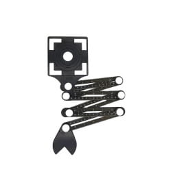 Универсальный шаблон плиточника с угловым фиксатором, 6 колен, 1 трафарет