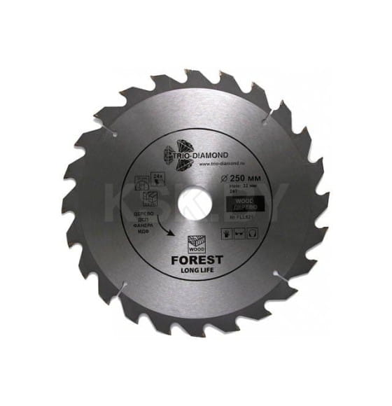 Диск пильный Trio-diamond 250 Forest Long Life 250*24T*32/30 mm (FLL821) 