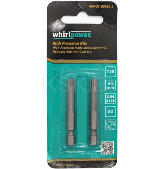 Бита TORX30х50мм. WhirlPower (2шт)  (38LM130073) 