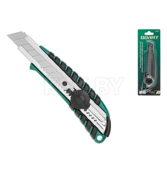 Нож пистолетный с выдвижным лезвием 18мм. 24102 ВОЛАТ (24102) 