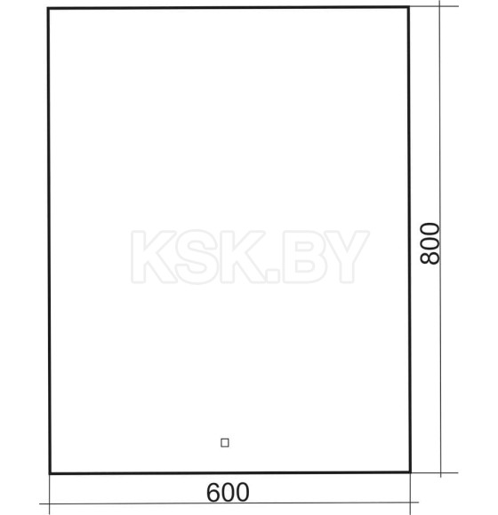 Зеркало с подсветкой Silver Mirrors.Мальта-лофт Led 600х800х30мм  (сенсорный выключатель) (СБ-00009896) 