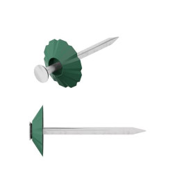 Гвозди декоративные 1.8х32 мм зелёная  шляпка (100 шт в зип-локе) STARFIX