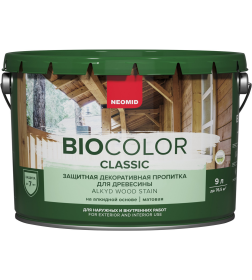 Защитно-декоративный состав Neomid BIO COLOR CLASSIC, дуб, 9 л