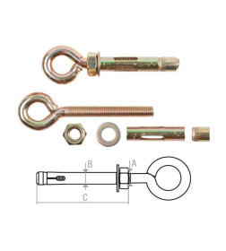 Анкер с кольцом  М12х16х110 мм STARFIX
