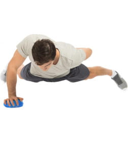 Полусфера балансировочная массажная, синяя