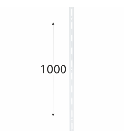 Кронштейн настенный сборный одинарный 1000мм белый AWLS