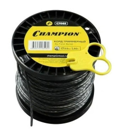 Леска для триммера 3.0 мм х 60 м Alu Twist сечение витое CHAMPION C7065