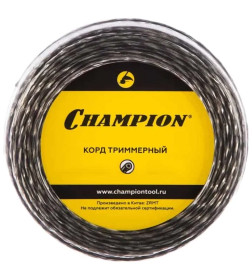 Леска для триммера 3.0 мм х 50 м Tri-twist сечение витой треугольник CHAMPION C7049