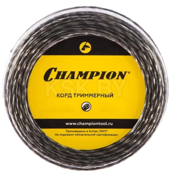 Леска для триммера 3.0 мм х 50 м Tri-twist сечение витой треугольник CHAMPION C7049 (C7049) 