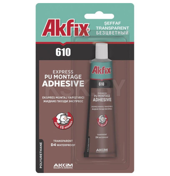 Экспресс клей Д4, 50 мл Akfix 610 ПУ (GA305) 