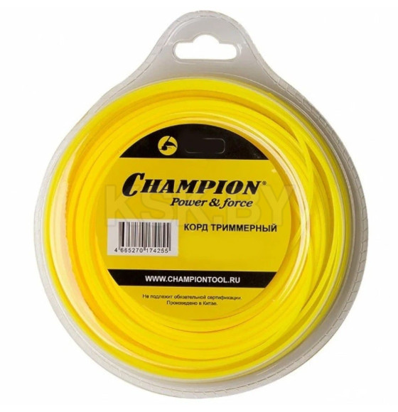 Леска для триммера 1.3 мм х 15 м Star сечение звезда CHAMPION C7074 (C7074) 