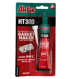 Термостойкий силикон 50 гр. Блистер (красный) Akfix HT300