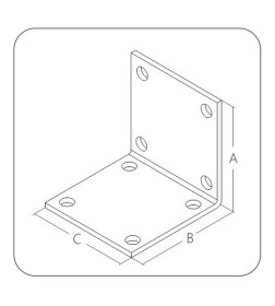 Уголок мебельный 26x26x30х1,5 мм KSO6 