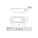 Ванна акриловая Alba Spa Baline прямоугольная 150х70 ВПР0010000100 (ВПР0010000100) 