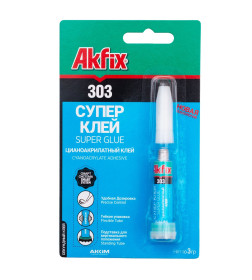 Супер клей, 3 гр. Akfix 303