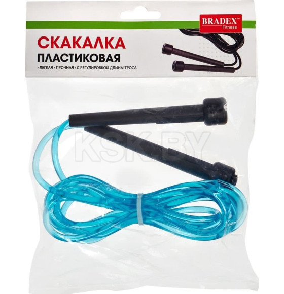 Скакалка Bradex скоростная пластиковая, голубая (SF 0670) 