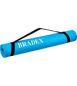 Коврик для йоги и фитнеса Bradex SF 0693, 173*61*0,3 см, бирюзовый с переноской