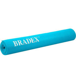 Коврик для йоги и фитнеса Bradex SF 0693, 173*61*0,3 см, бирюзовый с переноской